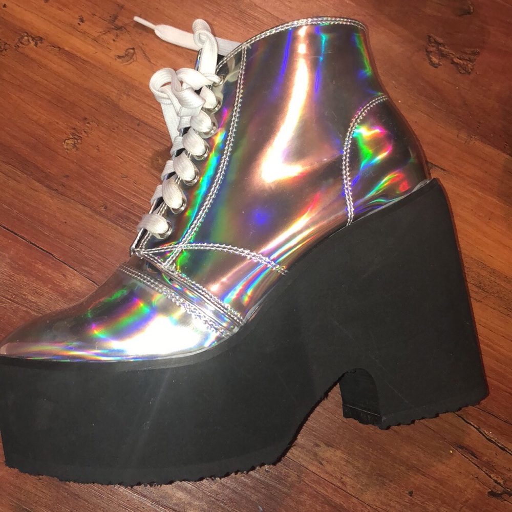 NEW Dollskill metallic platforms
